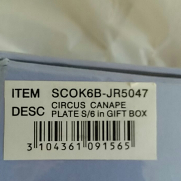 6 pc Circus Plates Porcelain France Philippe Desho - Picture 3 of 4